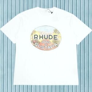 Rhude White Round Neck Short Sleeve